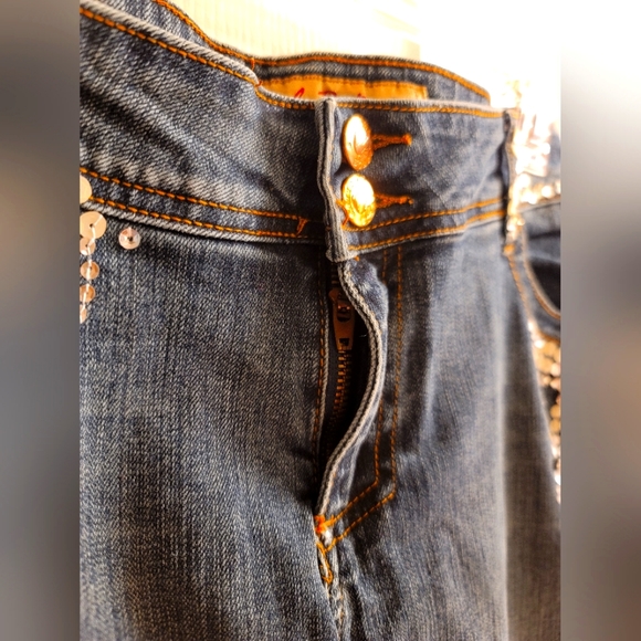 Apple Bottom Women's Jeans Color Blue Size 12 NWOT - Picture 5 of 16